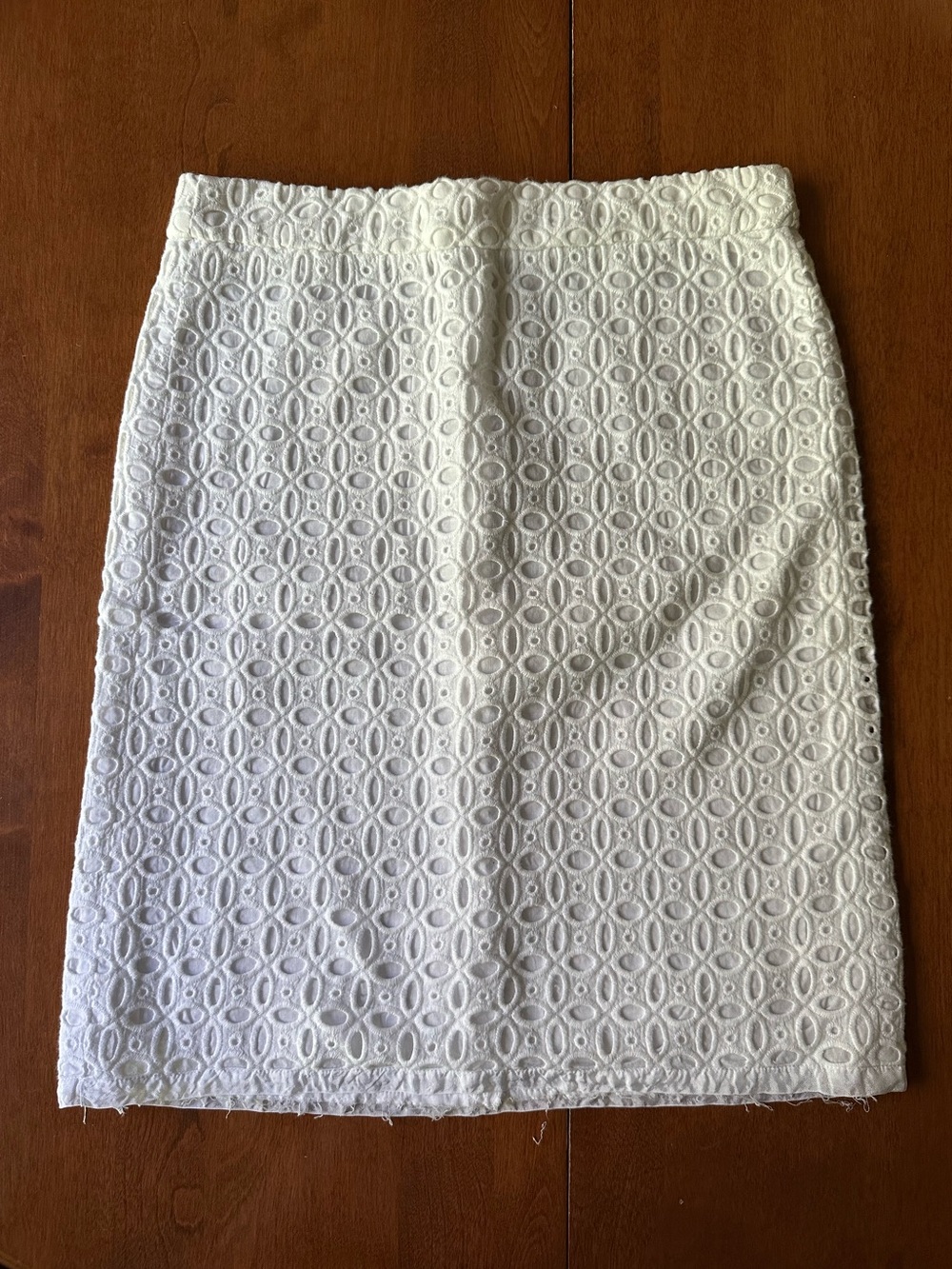 J.Crew White Pencil Skirt